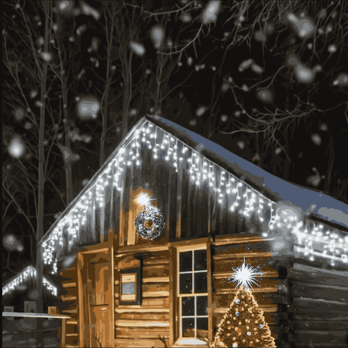 Cascata 400 Leds Pisca 8 Funções 10 Metros Luzes de Iluminação Perfeita Para Sua Fachada