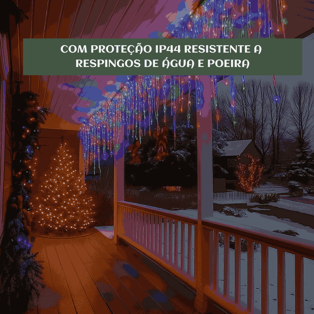 Cascata 400 Leds Pisca 8 Funções 10 Metros Luzes de Iluminação Perfeita Para Sua Fachada