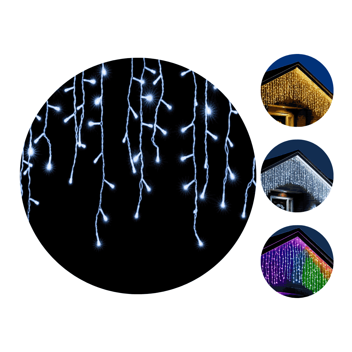 Cascata 400 Leds Pisca 8 Funções 10 Metros Luzes de Iluminação Perfeita Para Sua Fachada