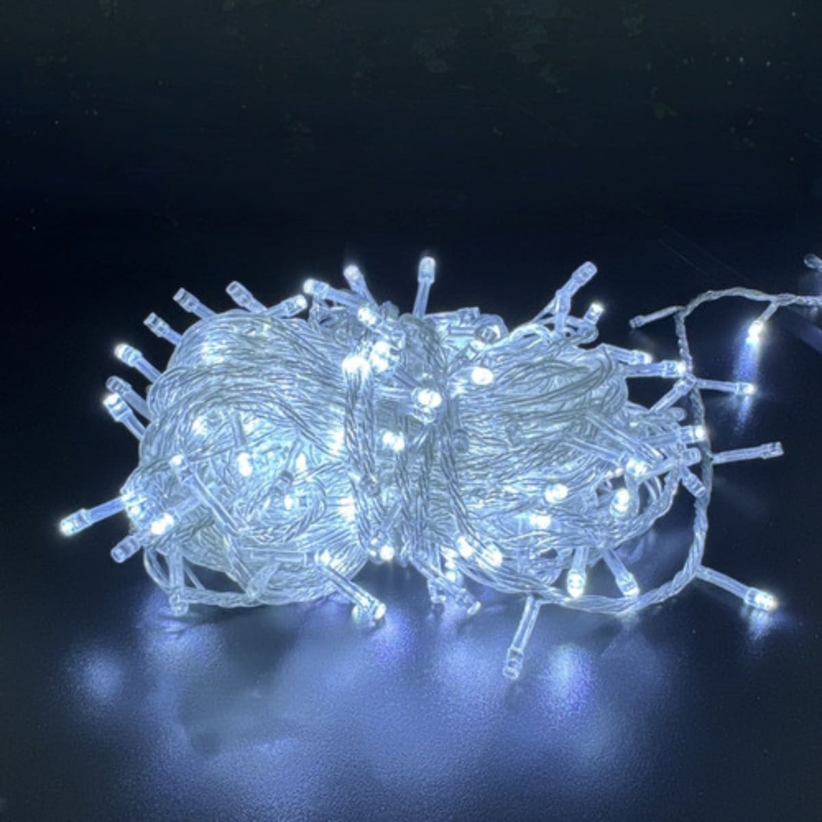 Cordão Pisca de Natal 300 Leds 30 metros Fio Transparente 8 Funções Decoração Para Árvores, Casa e Festas LuvinCo