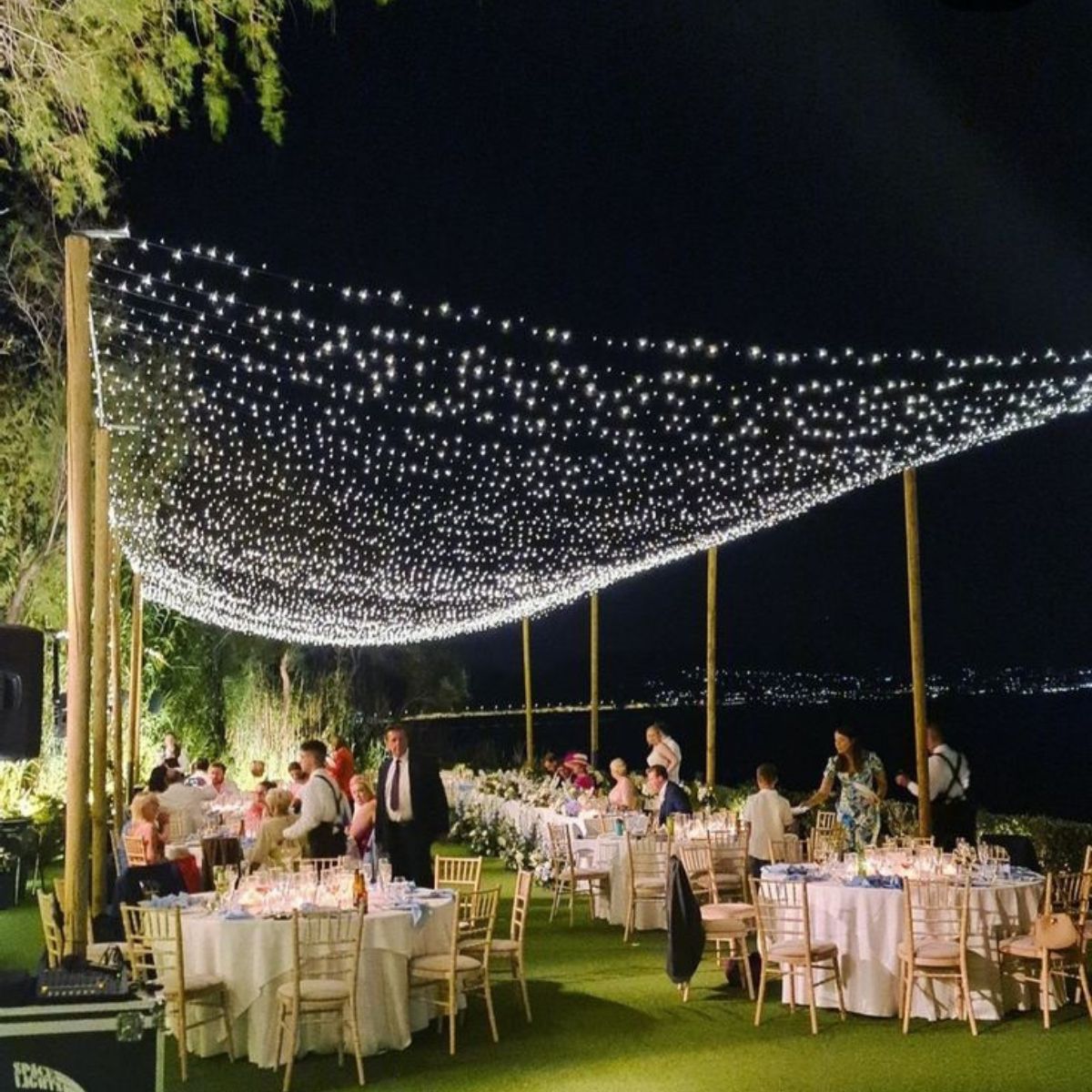 Cordão Pisca de Natal 500 Leds 50 metros Fio Transparente 8 Funções Decoração Para Árvores, Casa e Festas LuvinCo