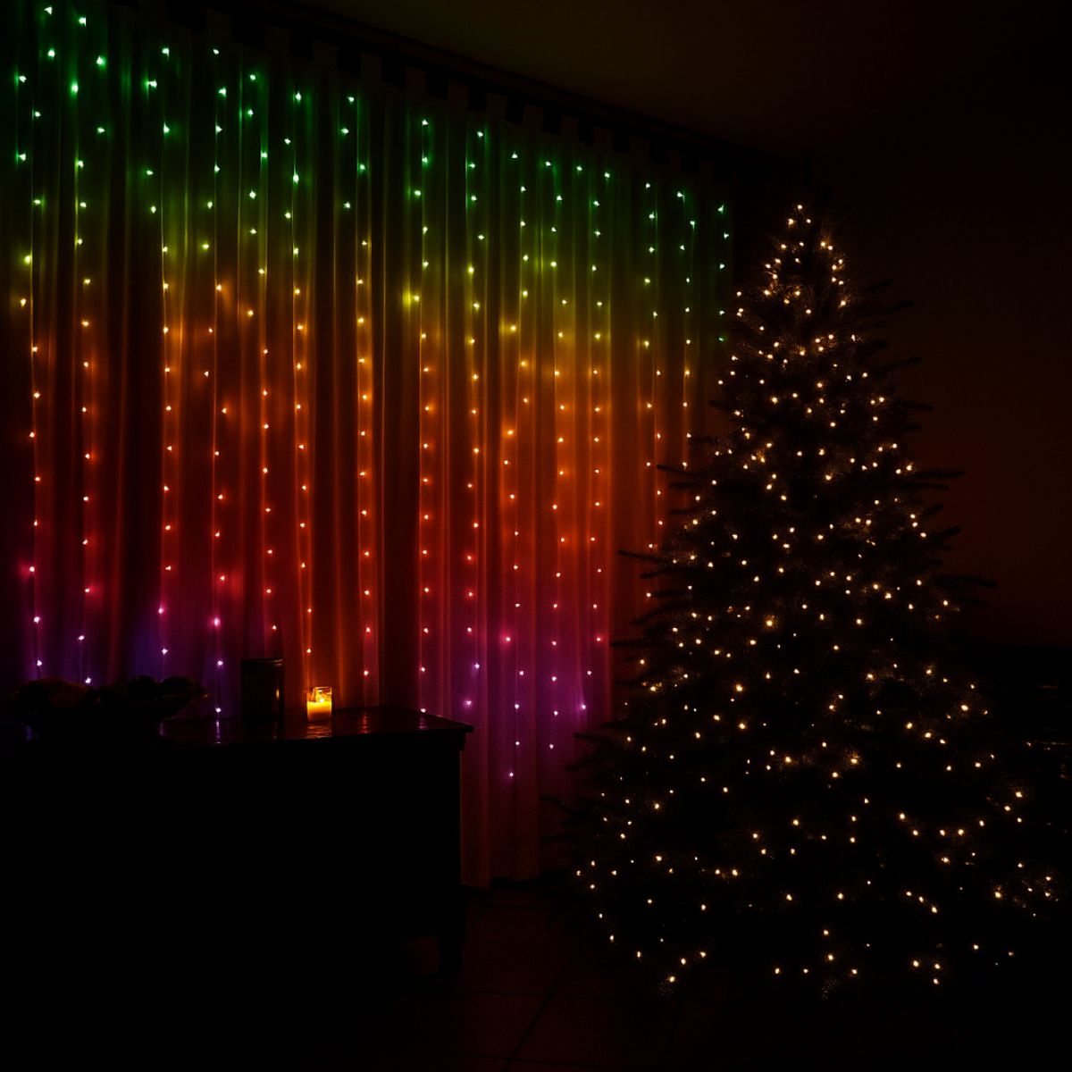 Cortina 300 Leds 3x3m Pisca Pisca USB IP44 8 Modos De Iluminação Luzes De Fada Decoração Natal Festa LuvinCo