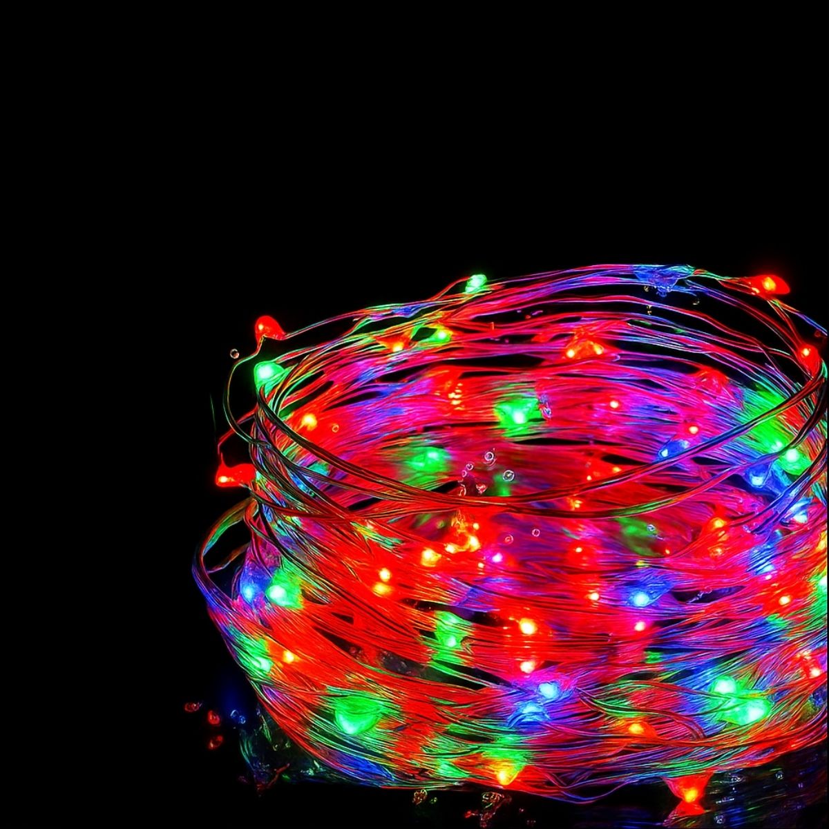 Fio De Fada 100 Led 10 Metros IP44 Bateria Cordão Pisca Luzes Lâmpadas Festa Decoração Árvore de Natal LuvinCo