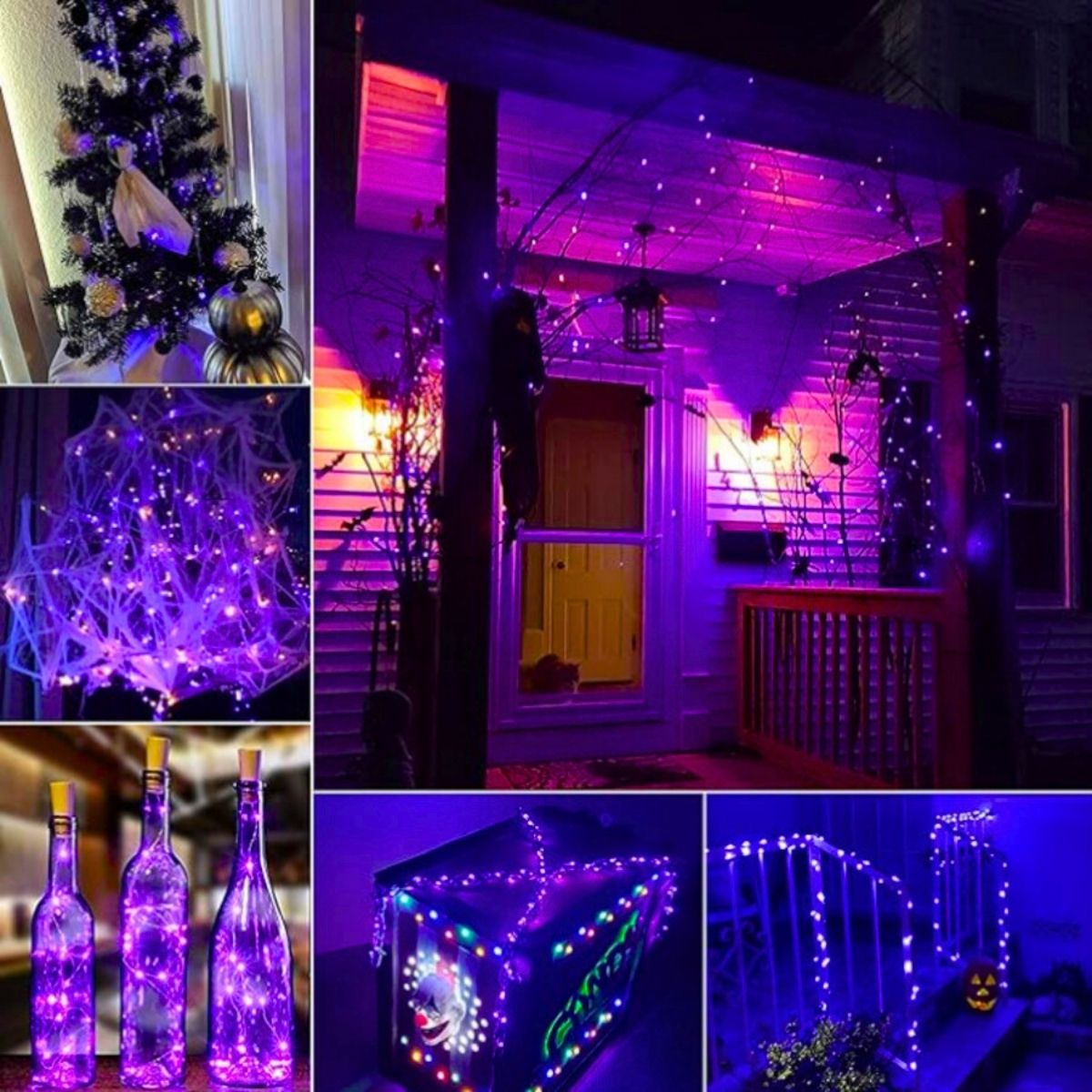 Fio De Fada 100 Led 10 Metros IP44 Bateria Cordão Pisca Luzes Lâmpadas Festa Decoração Árvore de Natal LuvinCo