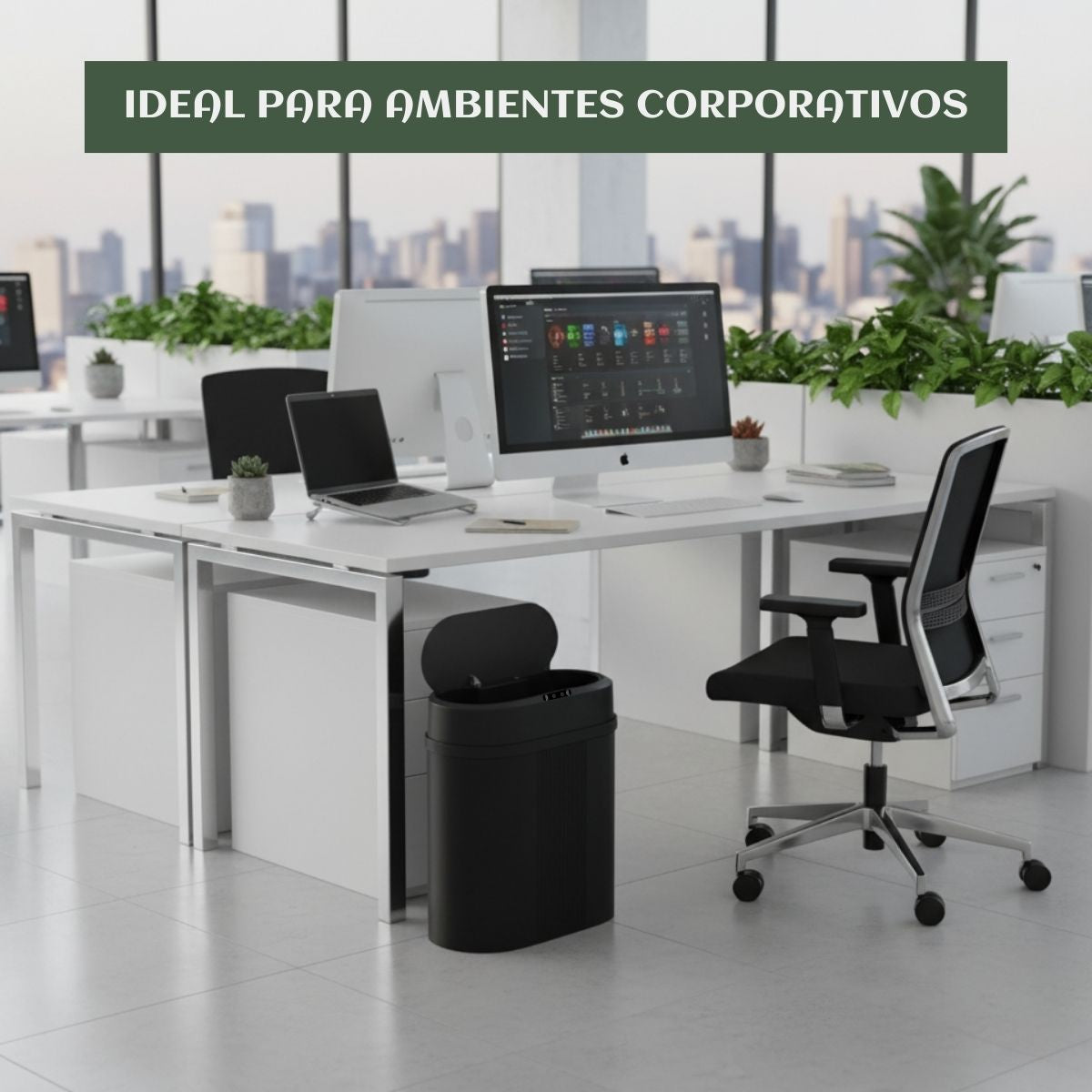 Lixeira Inteligente 12 Litros Grande Automática Sensor Inteligente Aproximação Anti-odor Abrir e Fechar Com Pilhas Recarregáveis E Carregador Luvinco