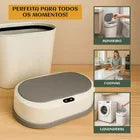 Lixeira Inteligente 12 Litros Grande Automática Sensor Inteligente Aproximação Anti-odor Abrir e Fechar Com Pilhas Recarregáveis E Carregador Luvinco