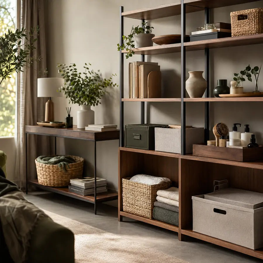 Ambiente organizado com utilidades e soluções para a casa