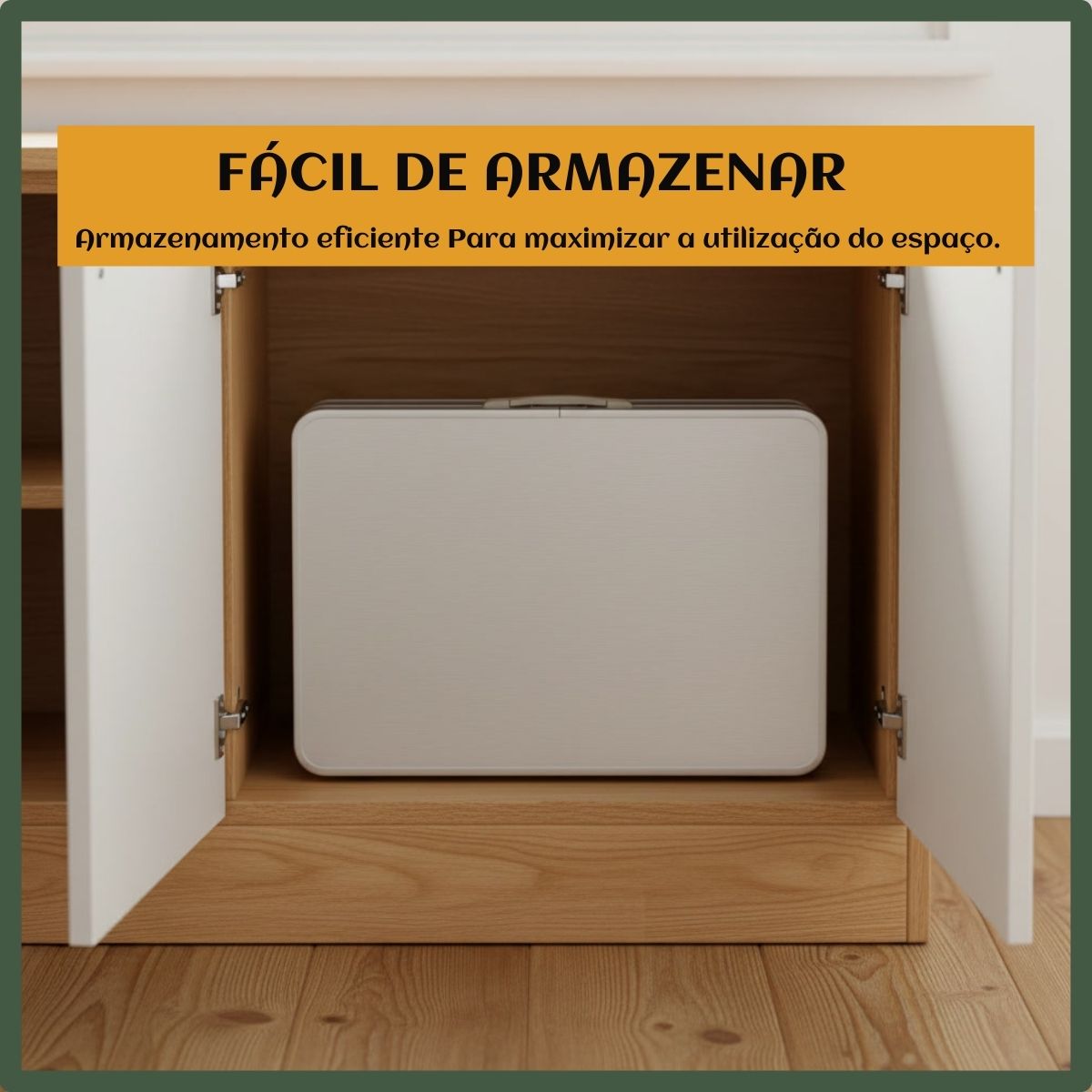 Mesa Dobrável Vira Maleta Alumínio Com Alça Portátil 90x60cm Para Camping Pesca Jardim Área Externa Ou Interna Salão De Festas Gourmet Cor Branco