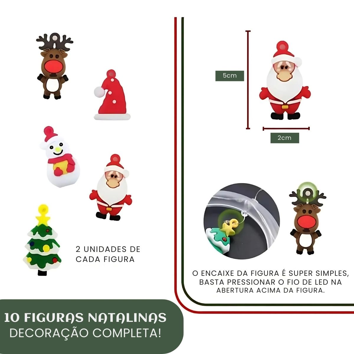 Pisca Cascata Varal 130Led 3,0m Circuito Bivolt USB Cordão Fio Fada e Figura A Prova De Água Decoração Natal LuvinCo