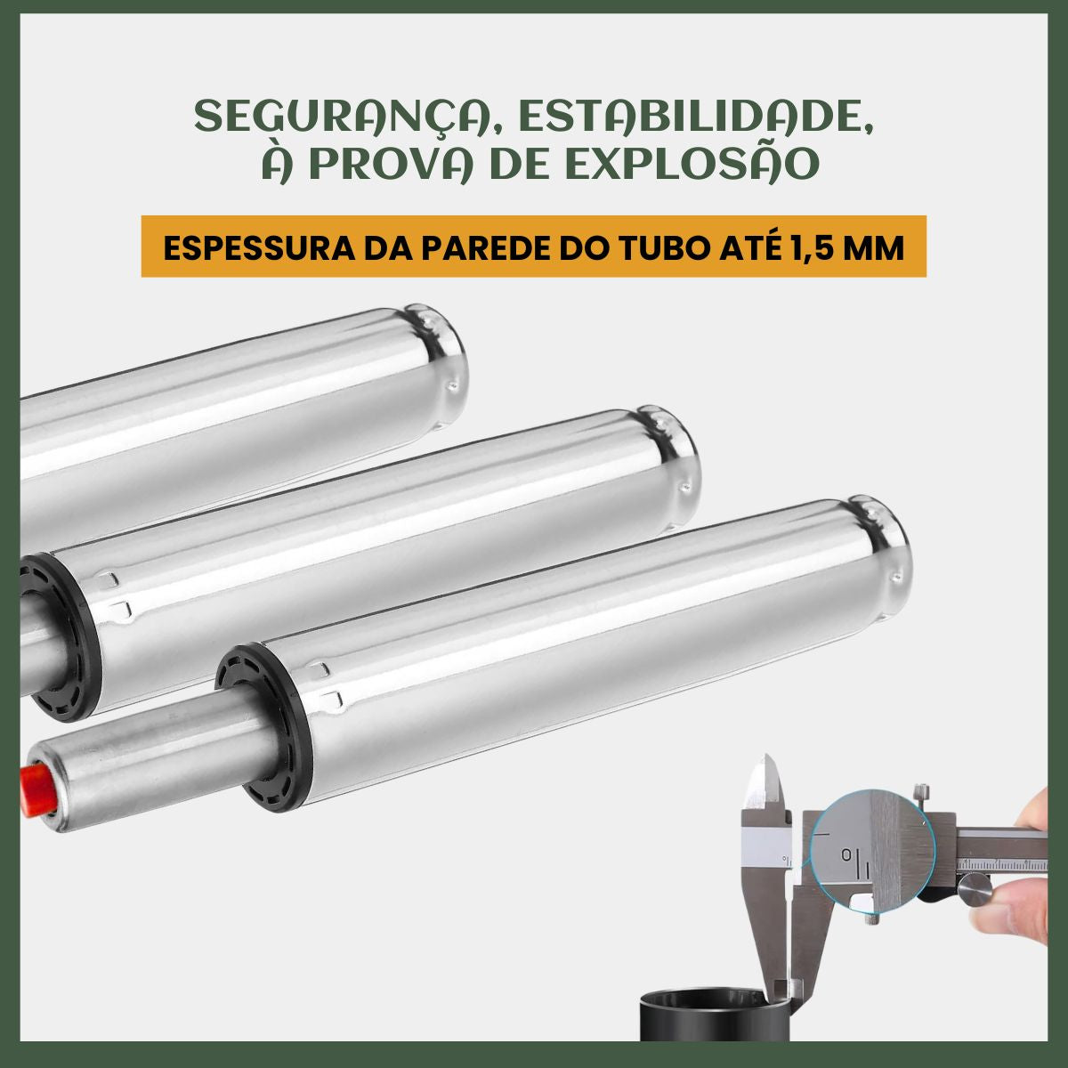 Pistão Universal A Gás Classe 3 150kg 120mm P/ Cadeira Gamer
