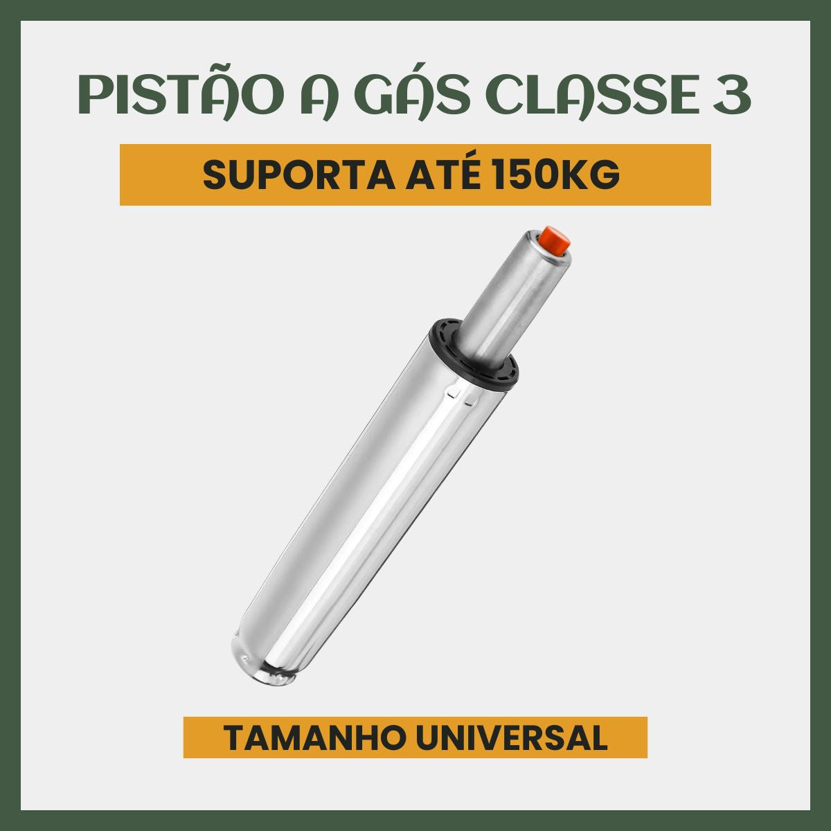 Pistão Universal A Gás Classe 3 150kg 120mm P/ Cadeira Gamer