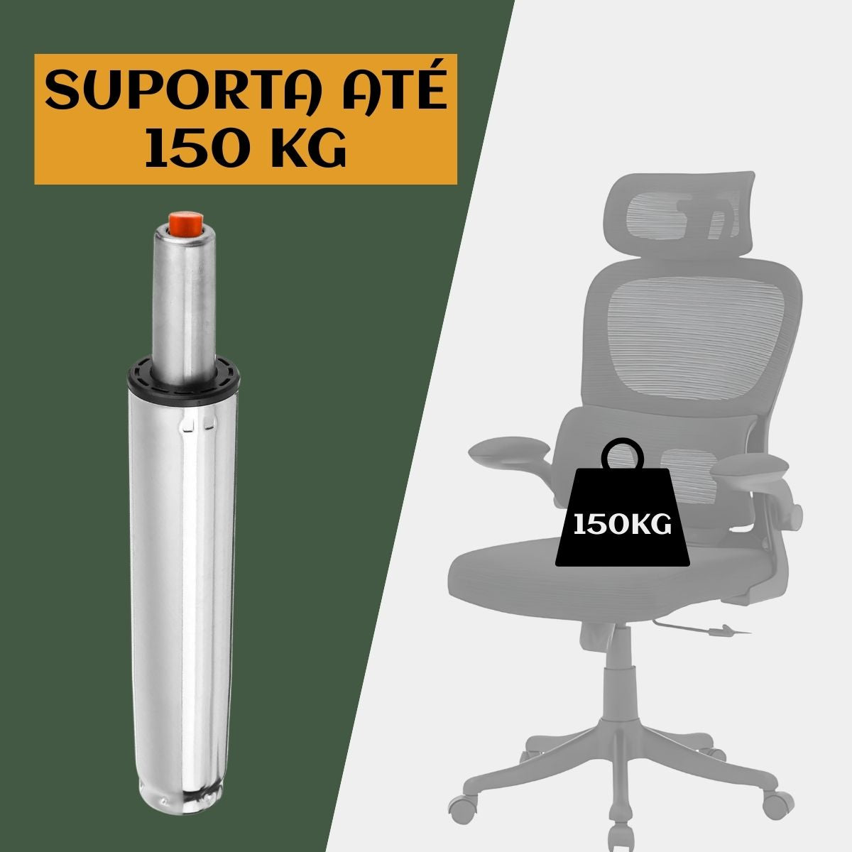 Pistão Universal A Gás Classe 3 150kg 120mm P/ Cadeira Gamer