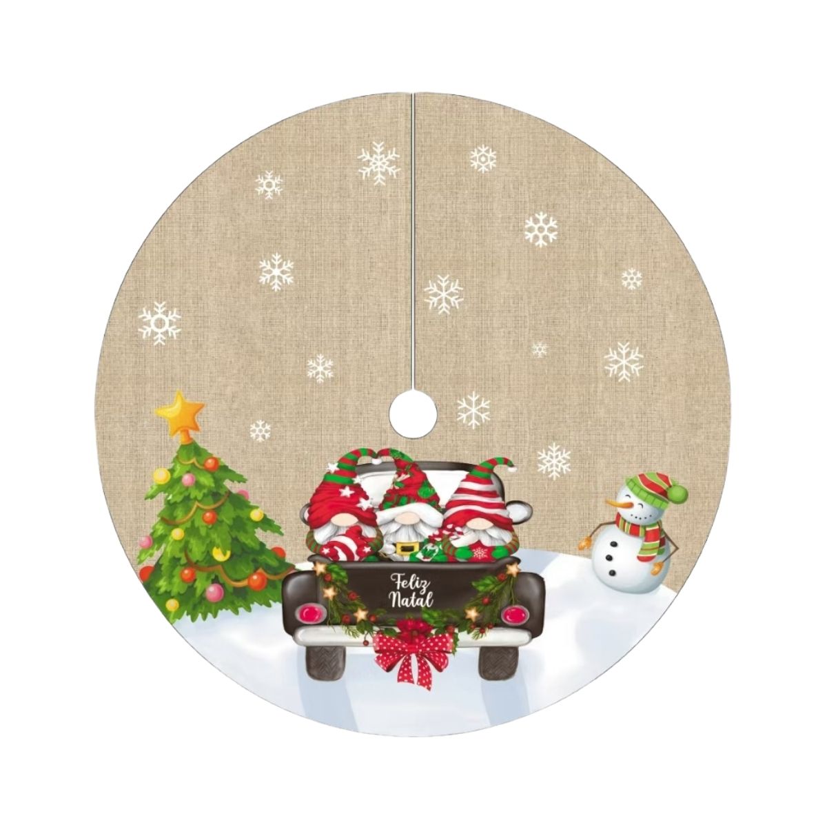 Saia Tapete Base Árvore De Natal Decoração Enfeite Natalino