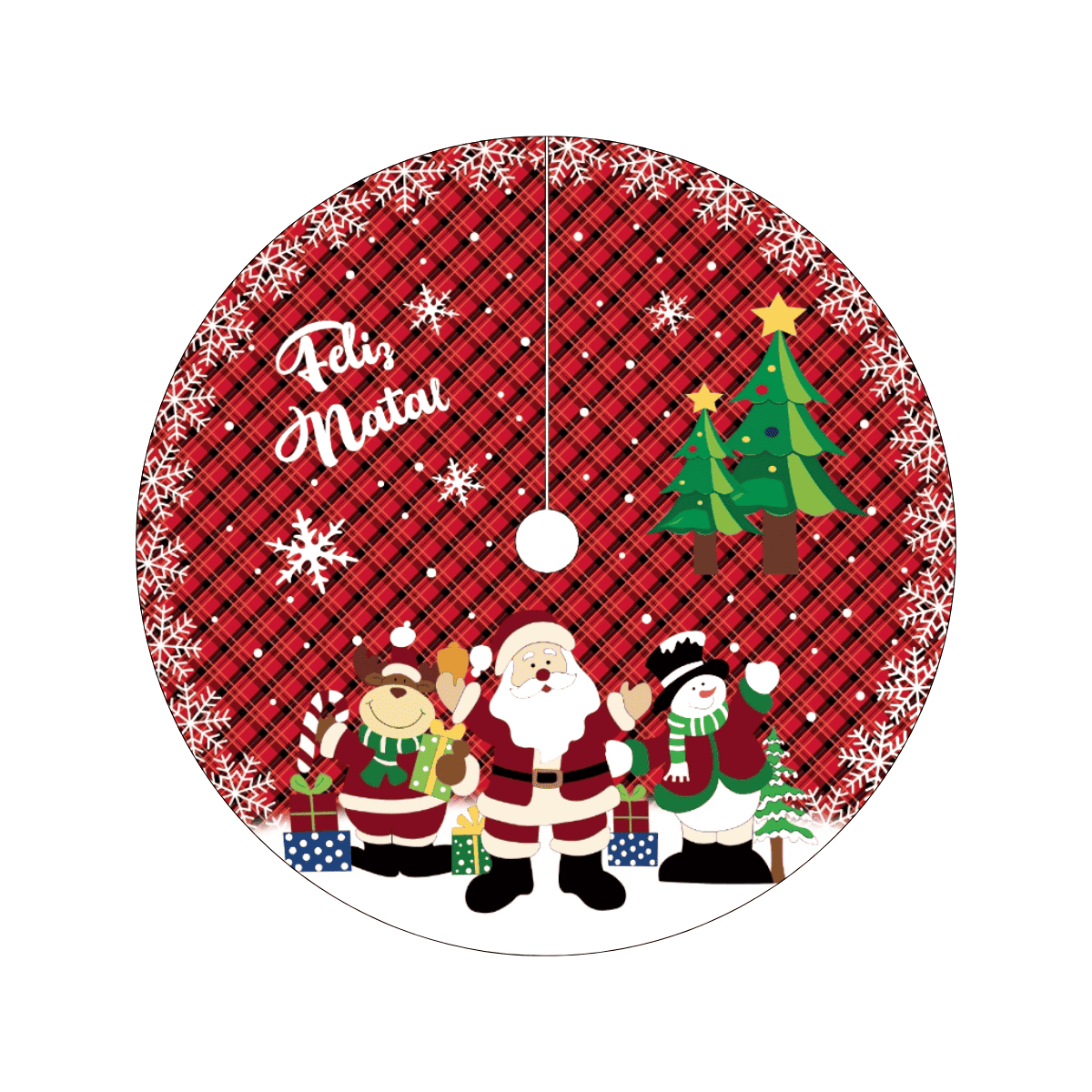 Saia Tapete Base Árvore De Natal Decoração Enfeite Natalino