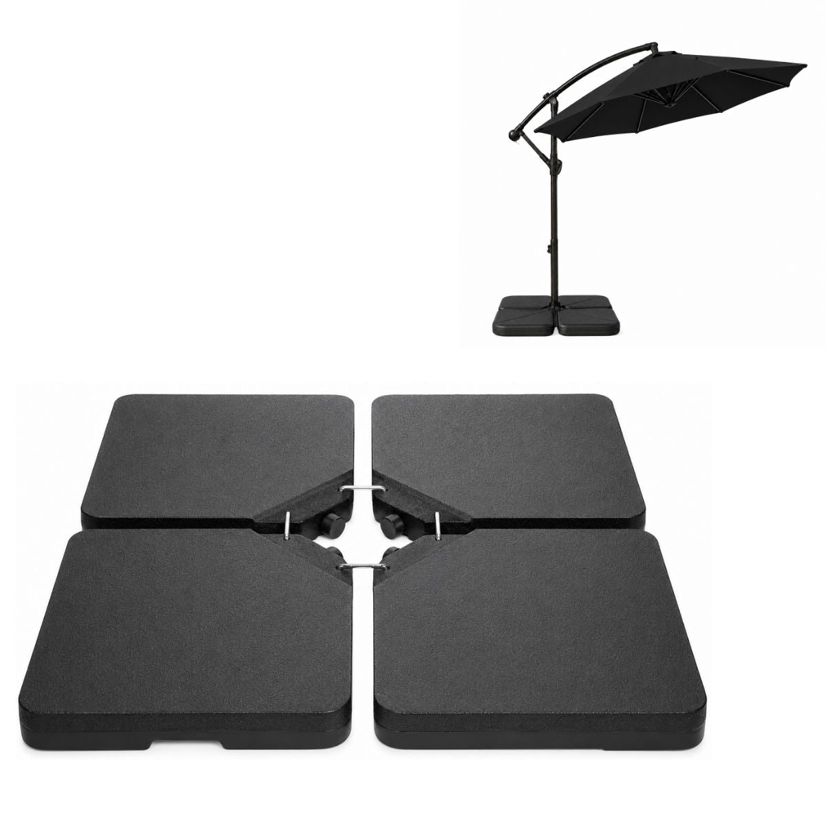 Base Ombrelone 60 Litros Guarda Sol Praia Jardim Lateral LuvinCo