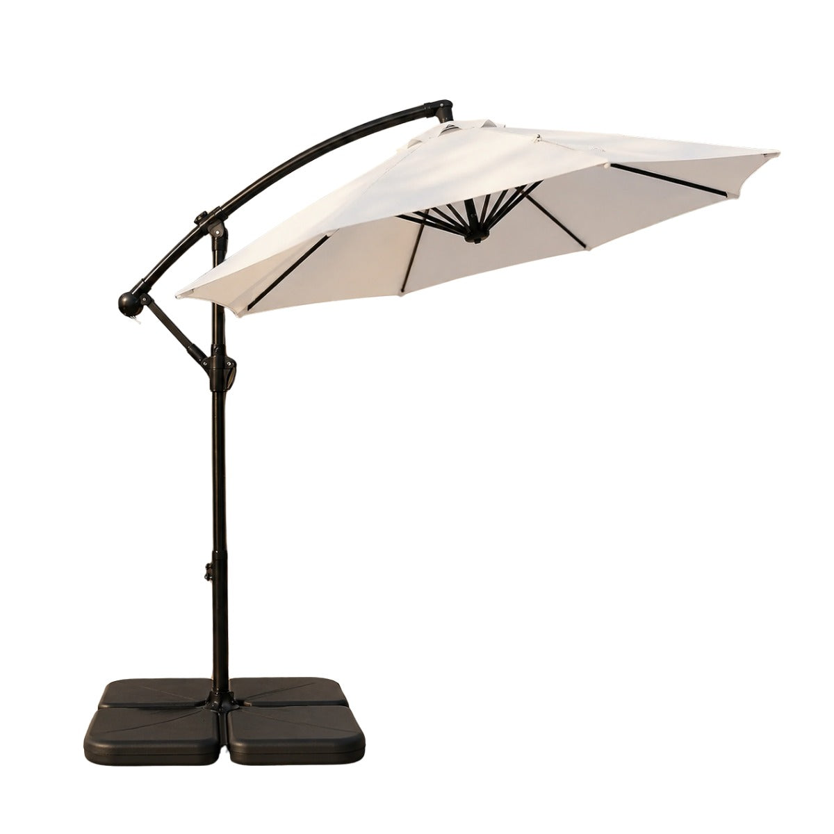 Guarda-sóis Ombrelone Lateral Com Base LuvinCo Ombrelone Estrutura Guarda Sol LuvinCo