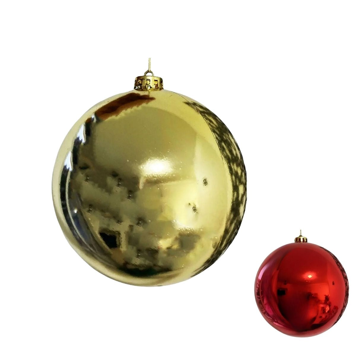 Bola De Natal Grande 15cm Gigante Lisa Enfeite Natalino  Decoração Árvore de Natal