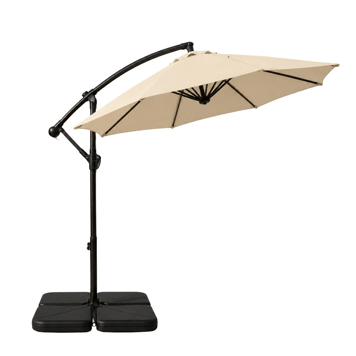 Guarda-sóis Ombrelone Lateral Com Base LuvinCo Ombrelone Estrutura Guarda Sol LuvinCo