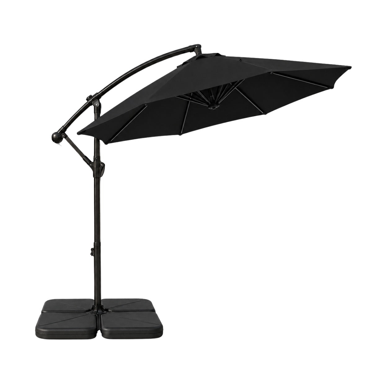 Guarda-sóis Ombrelone Lateral Com Base LuvinCo Ombrelone Estrutura Guarda Sol LuvinCo