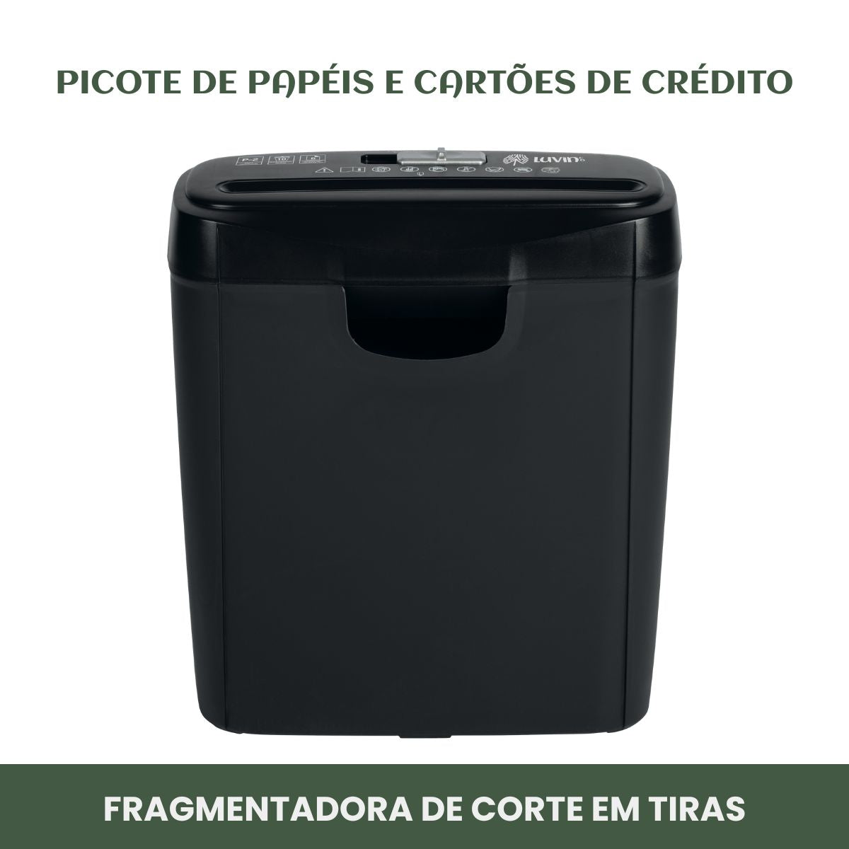 Fragmentadora Papel E Cartão 6 Folhas Corta Em Tiras Luvinco