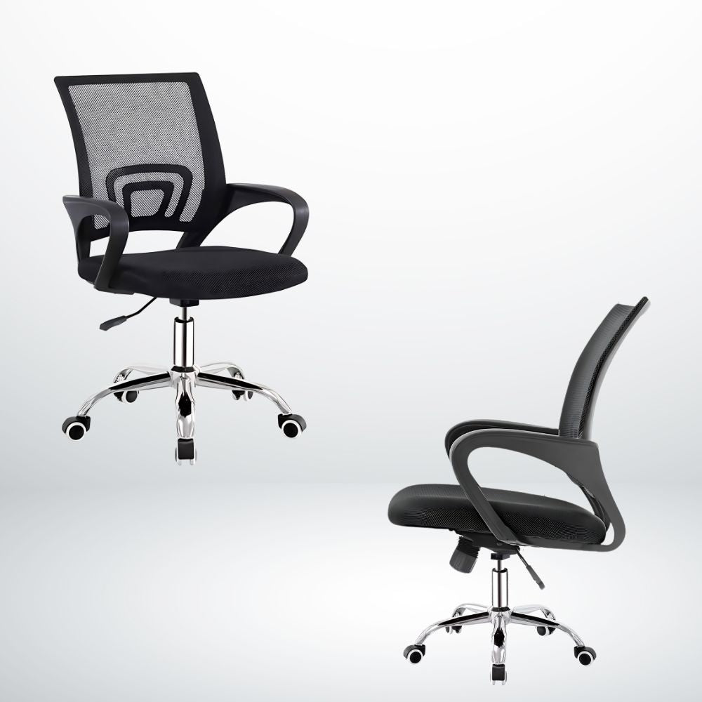 Cadeira De Escritório Ergonômica B33 Luvinco Estofado Mesh Braço Executivo Giratória Ajustável