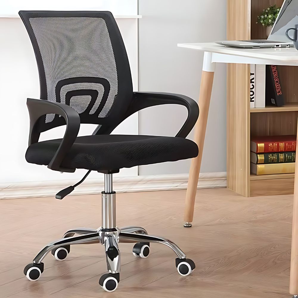 Cadeira De Escritório Ergonômica B33 Luvinco Estofado Mesh Braço Executivo Giratória Ajustável