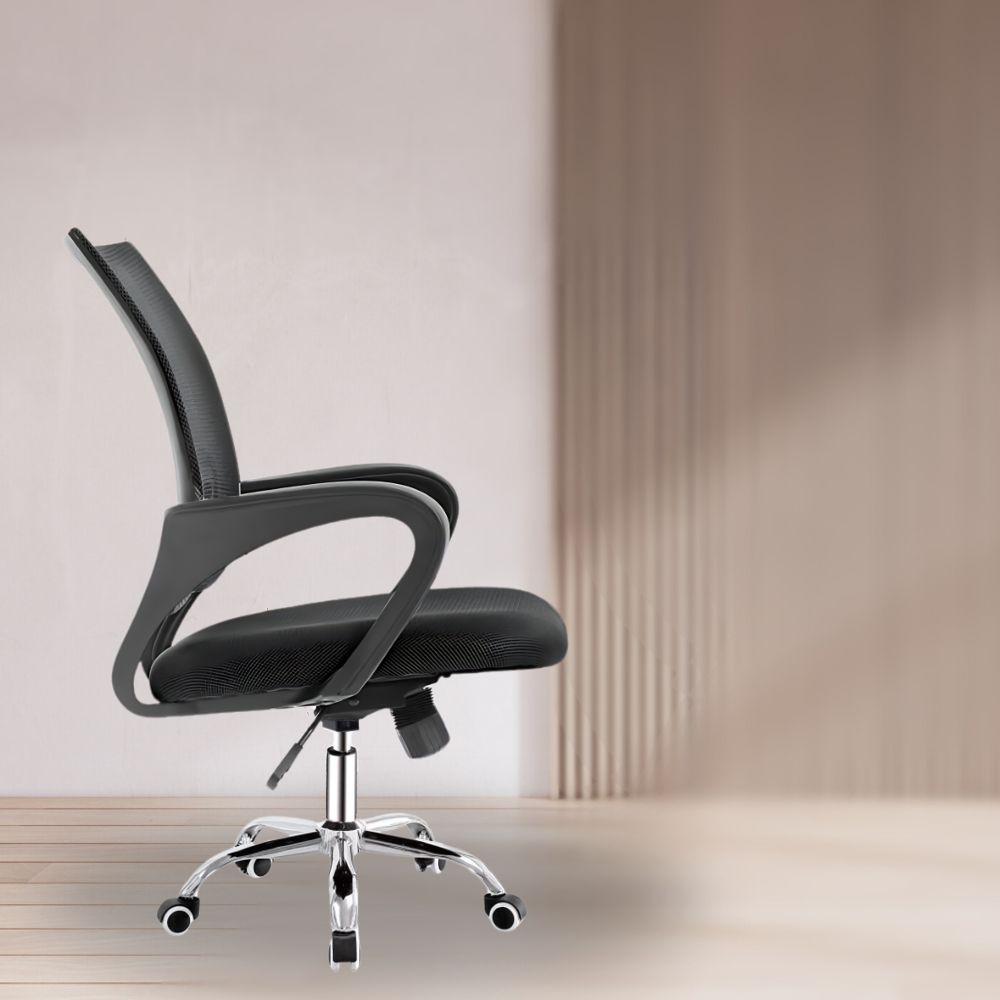 Cadeira De Escritório Ergonômica B33 Luvinco Estofado Mesh Braço Executivo Giratória Ajustável