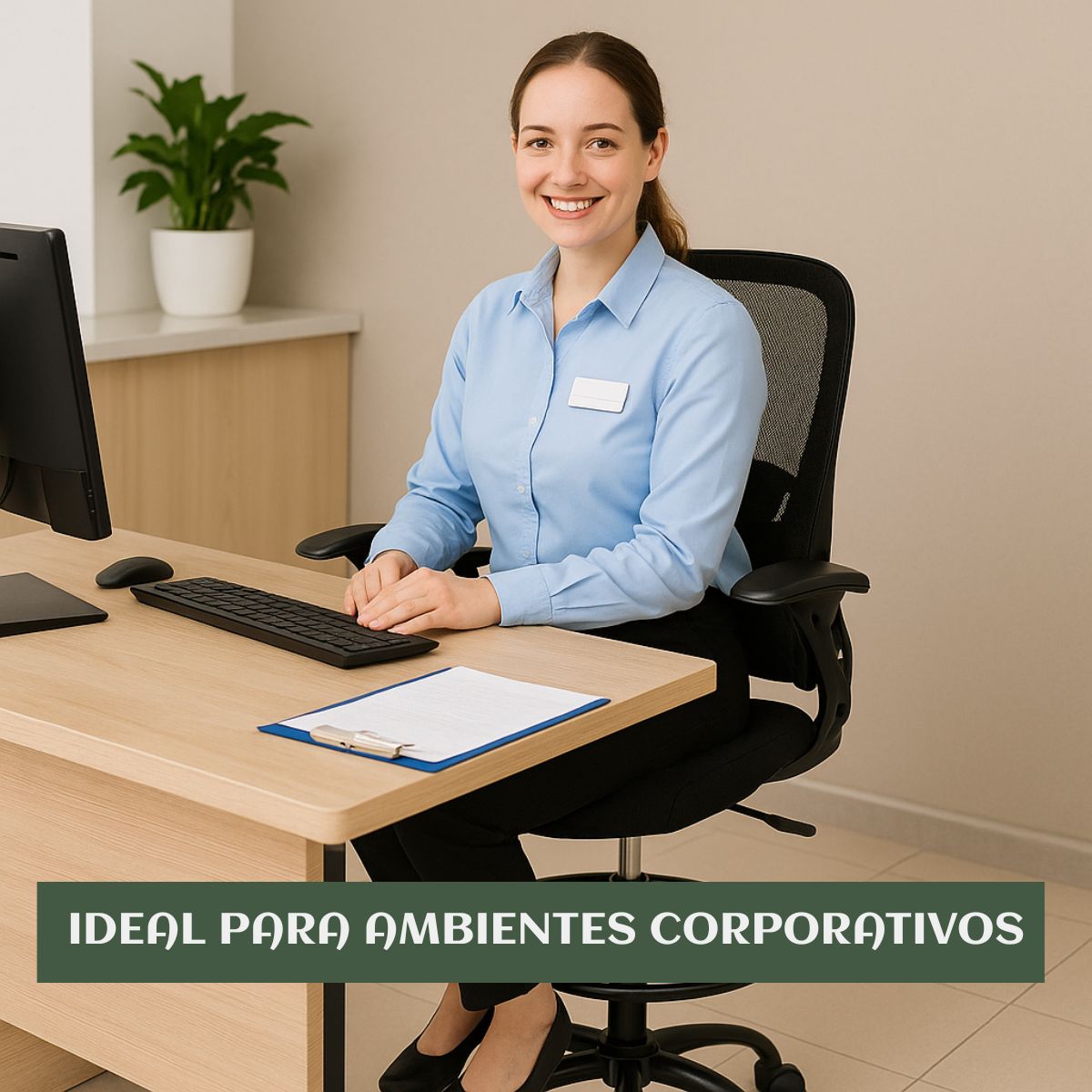 Cadeira De Escritório Ergonômica Executiva Braços Dobráveis Anel De Apoio Para Pés Ajustável Bq01 Suporte Lombar Cor Preta Luvinco