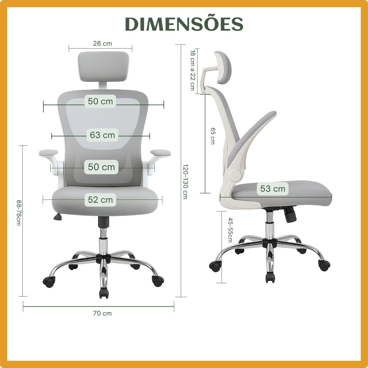 Cadeira De Escritório Ergonômica Giratória Boston B100/G100 Cor Preta/Cinza Com Estofado Mesh e Ajuste Lombar Luvinco
