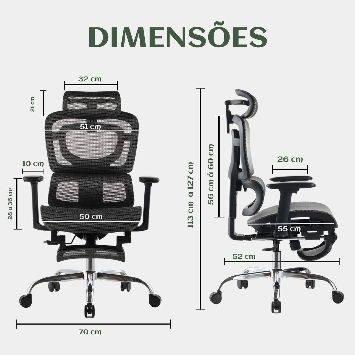 Cadeira De Escritório Ergonômica Mônaco BT07 e WT07 Preto e Branco Luvinco Malha Respirável com Suporte Lombar Adaptável Apoio para Pés Retrátil Encosto Ajustável Seis Posições Suporta 200kg
