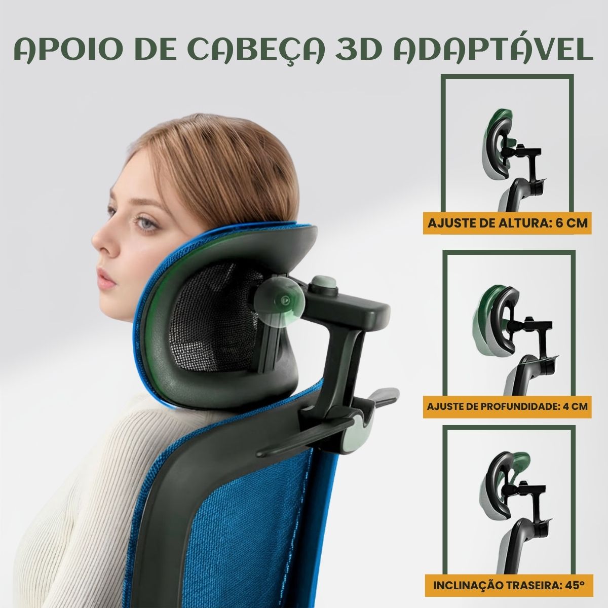 Cadeira De Escritório Ergonômica Mônaco BT07 e WT07 Preto e Branco Luvinco Malha Respirável com Suporte Lombar Adaptável Apoio para Pés Retrátil Encosto Ajustável Seis Posições Suporta 200kg