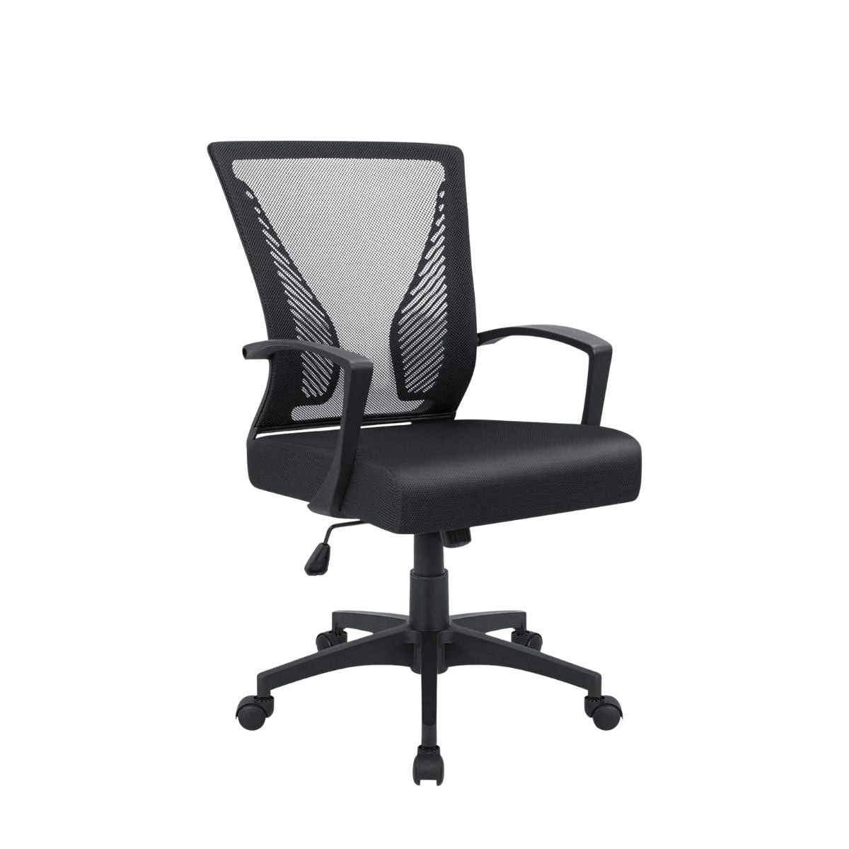 Cadeira Escritório Ergonômica Lyon Presidente Com Apoio De Braço Suporte Lombar Malha Respirável Luvinco Preto