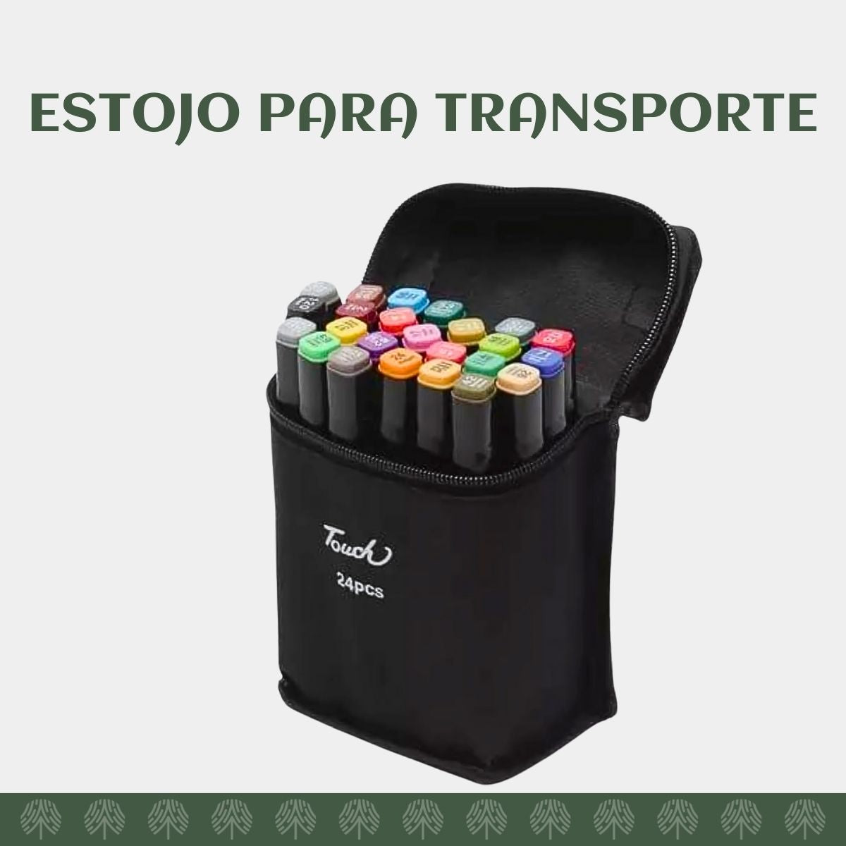 Caneta Marcador para Colorir Desenho Profissional, Pontas Duplas, Codificados por Cores