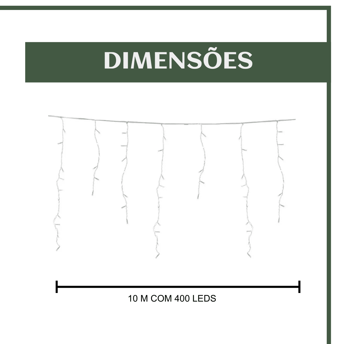 Cascata 400 Leds Pisca 8 Funções 10 Metros Luzes de Iluminação Perfeita Para Sua Fachada