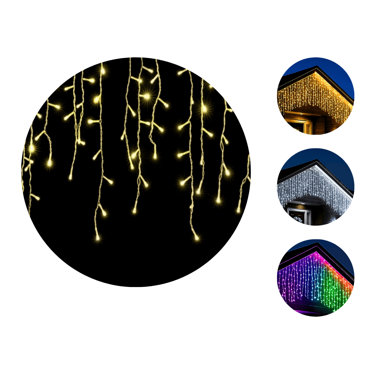Cascata 400 Leds Pisca 8 Funções 10 Metros Luzes de Iluminação Perfeita Para Sua Fachada