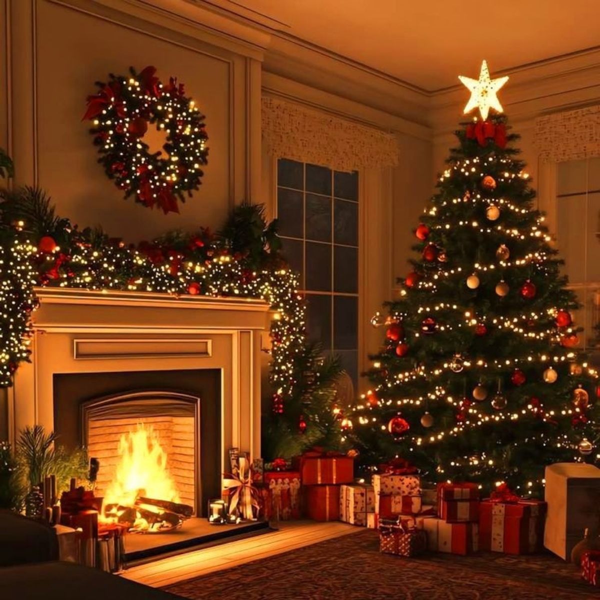 Cordão Pisca de Natal 100 Leds 10 metros Fio Transparente 8 Funções Decoração Para Árvores, Casa e Festas  LuvinCo