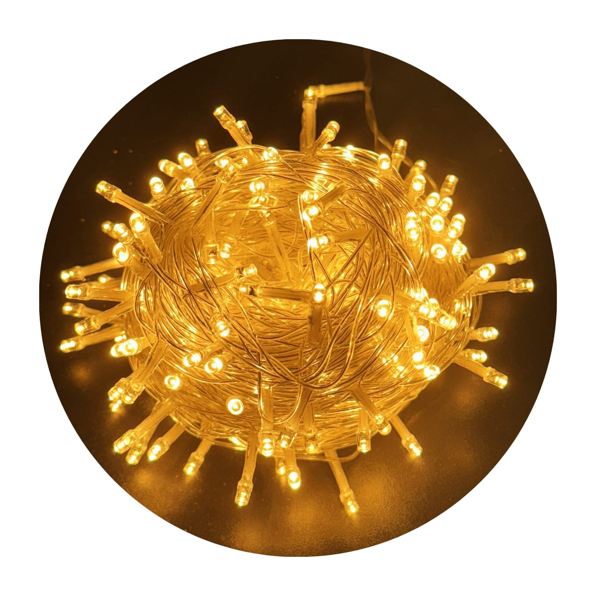Cordão Pisca de Natal 300 Leds 30 metros Fio Transparente 8 Funções Decoração Para Árvores, Casa e Festas  LuvinCo