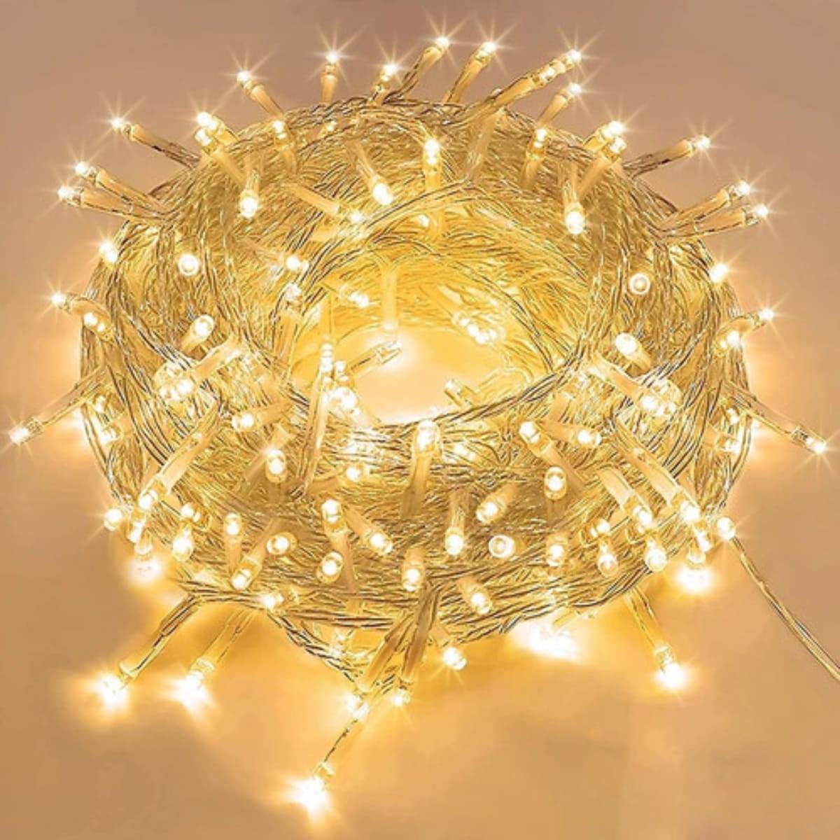 Cordão Pisca de Natal 300 Leds 30 metros Fio Transparente 8 Funções Decoração Para Árvores, Casa e Festas  LuvinCo