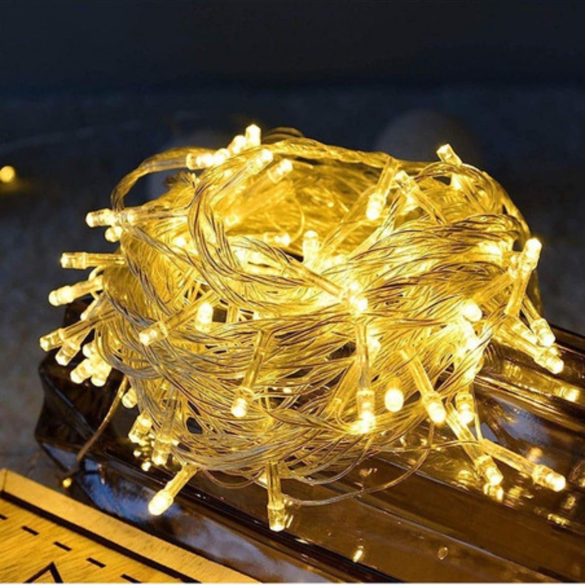 Cordão Pisca de Natal 300 Leds 30 metros Fio Transparente 8 Funções Decoração Para Árvores, Casa e Festas  LuvinCo