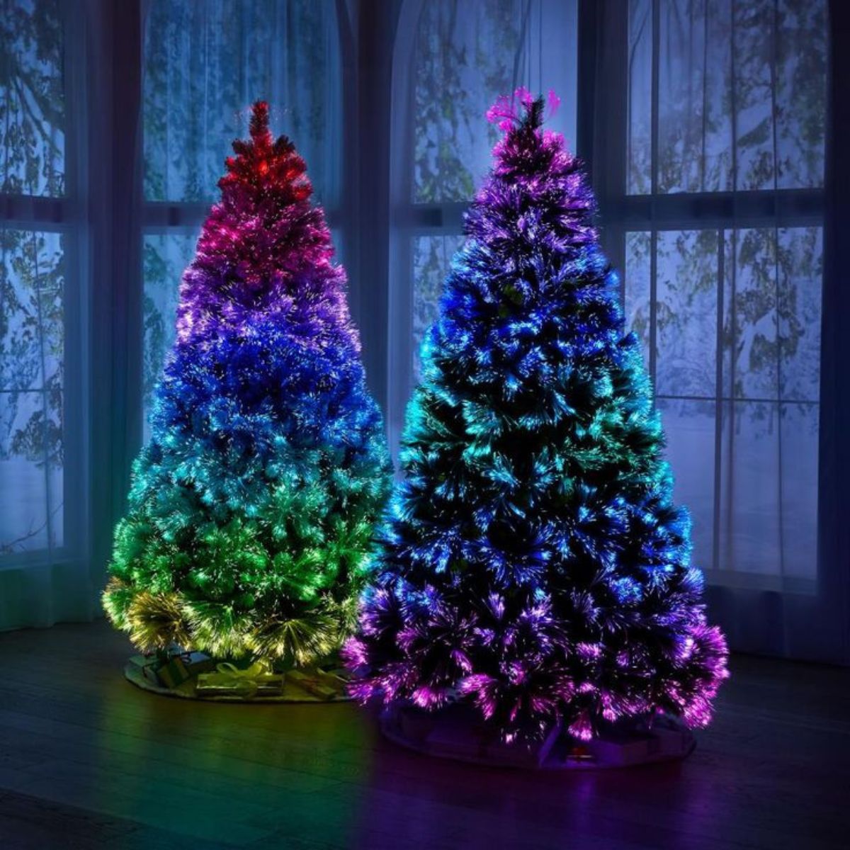 Cordão Pisca de Natal 500 Leds 50 metros Fio Transparente 8 Funções Decoração Para Árvores, Casa e Festas LuvinCo