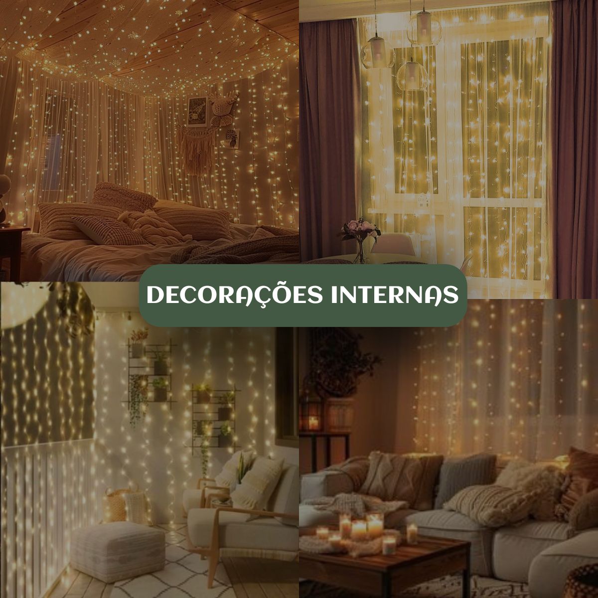 Cortina 300 Leds 3x3m Pisca Pisca USB IP44 8 Modos De Iluminação Luzes De Fada Decoração Natal Festa LuvinCo