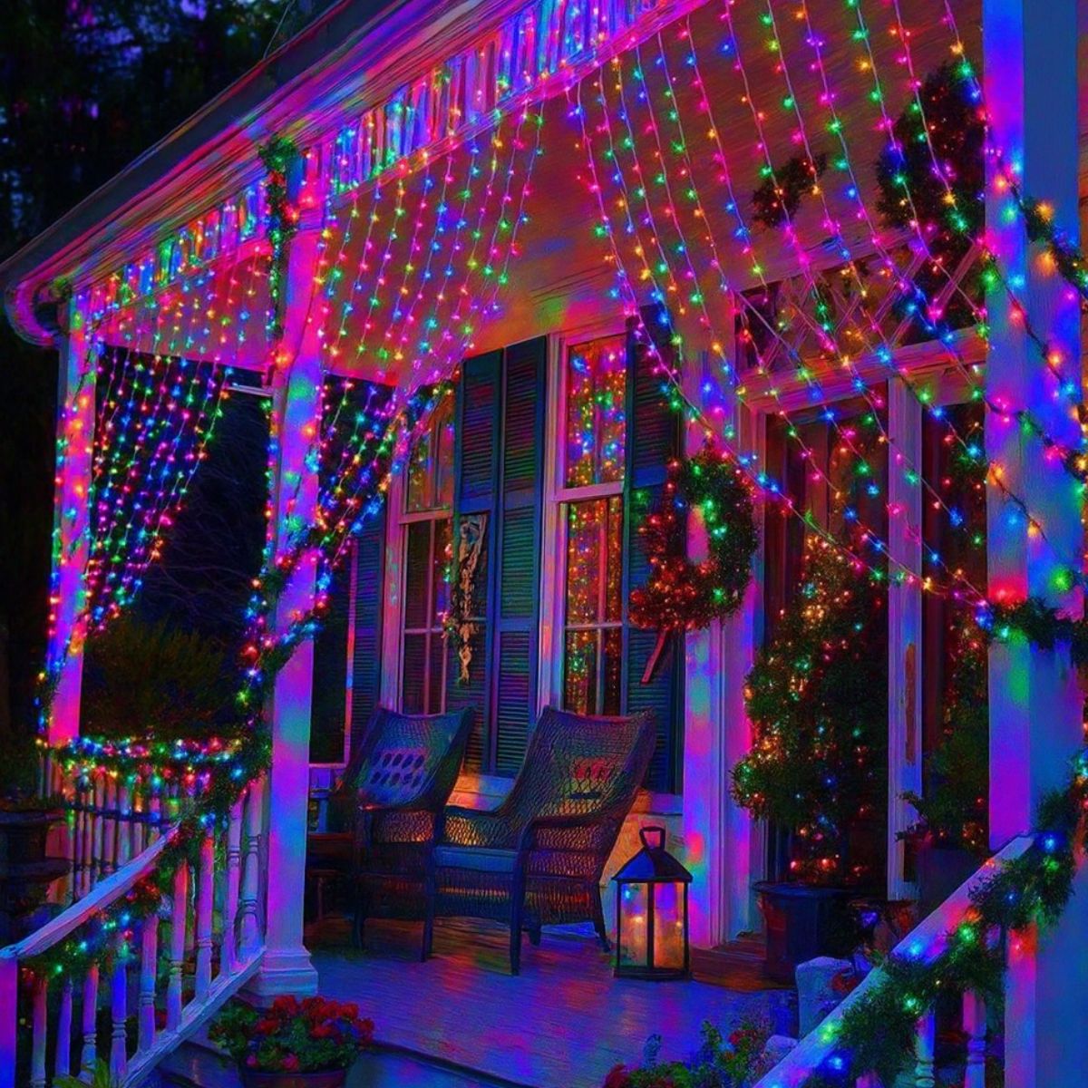 Cortina 300 Leds 3x3m Pisca Pisca USB IP44 8 Modos De Iluminação Luzes De Fada Decoração Natal Festa LuvinCo