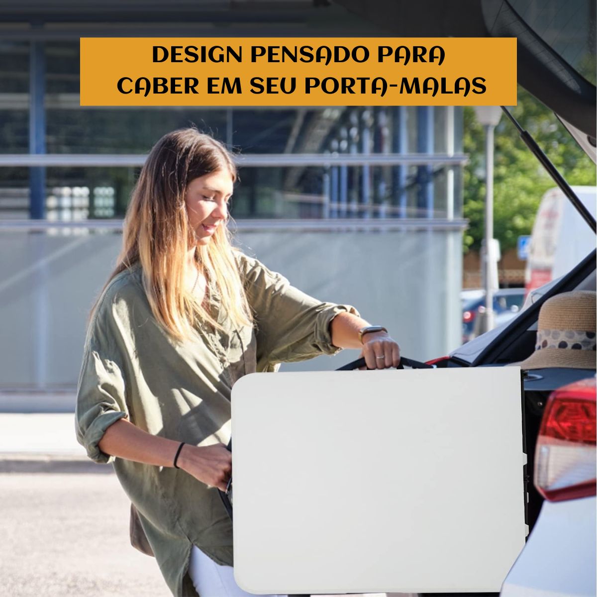 Mesa Dobrável Vira Maleta Com Alça Portátil 1.80m Para Camping Pesca Jardim Área Externa Ou Interna Salão De Festas Gourmet Luvinco