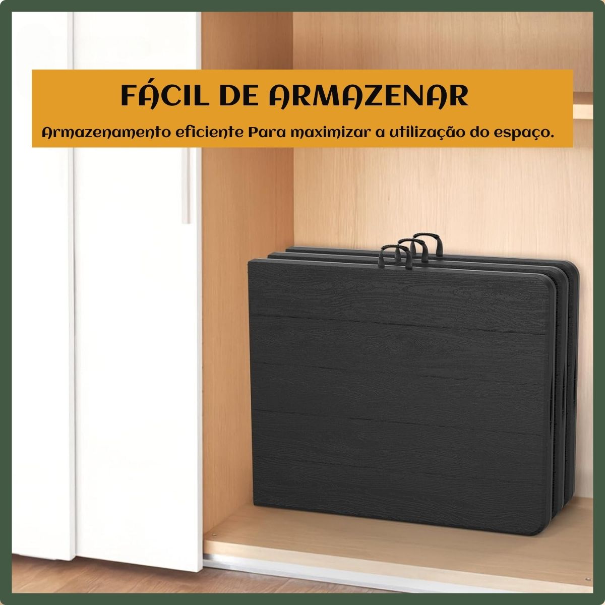 Mesa Dobrável Vira Maleta Com Alça Portátil 1.80m Para Camping Pesca Jardim Área Externa Ou Interna Salão De Festas Gourmet Luvinco