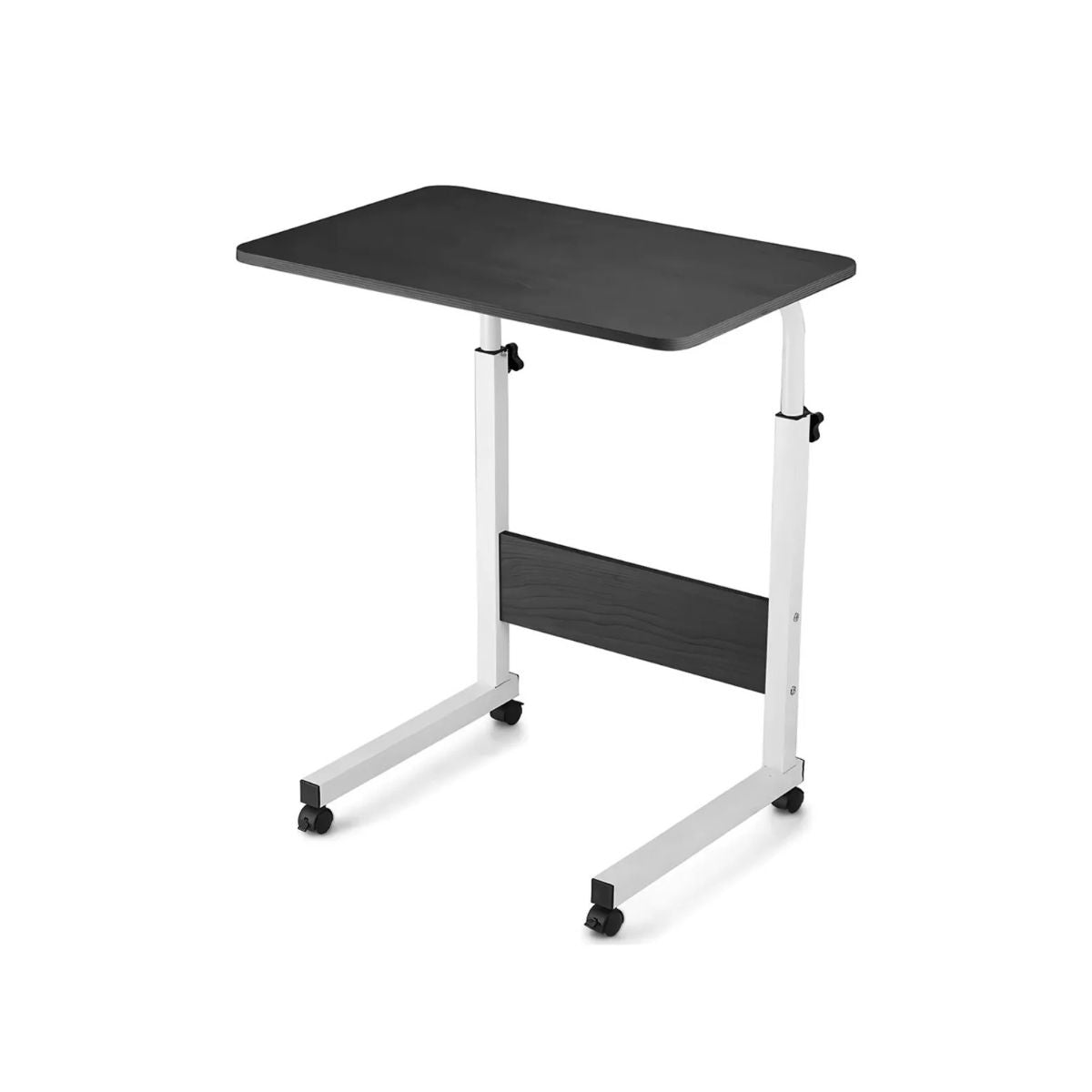 Mesa Notebook Ergonômica Multiuso Altura Regulável Rodinhas Mesa  de Canto Escrivaninha para Cama Sofá Ajustes LuvinCo