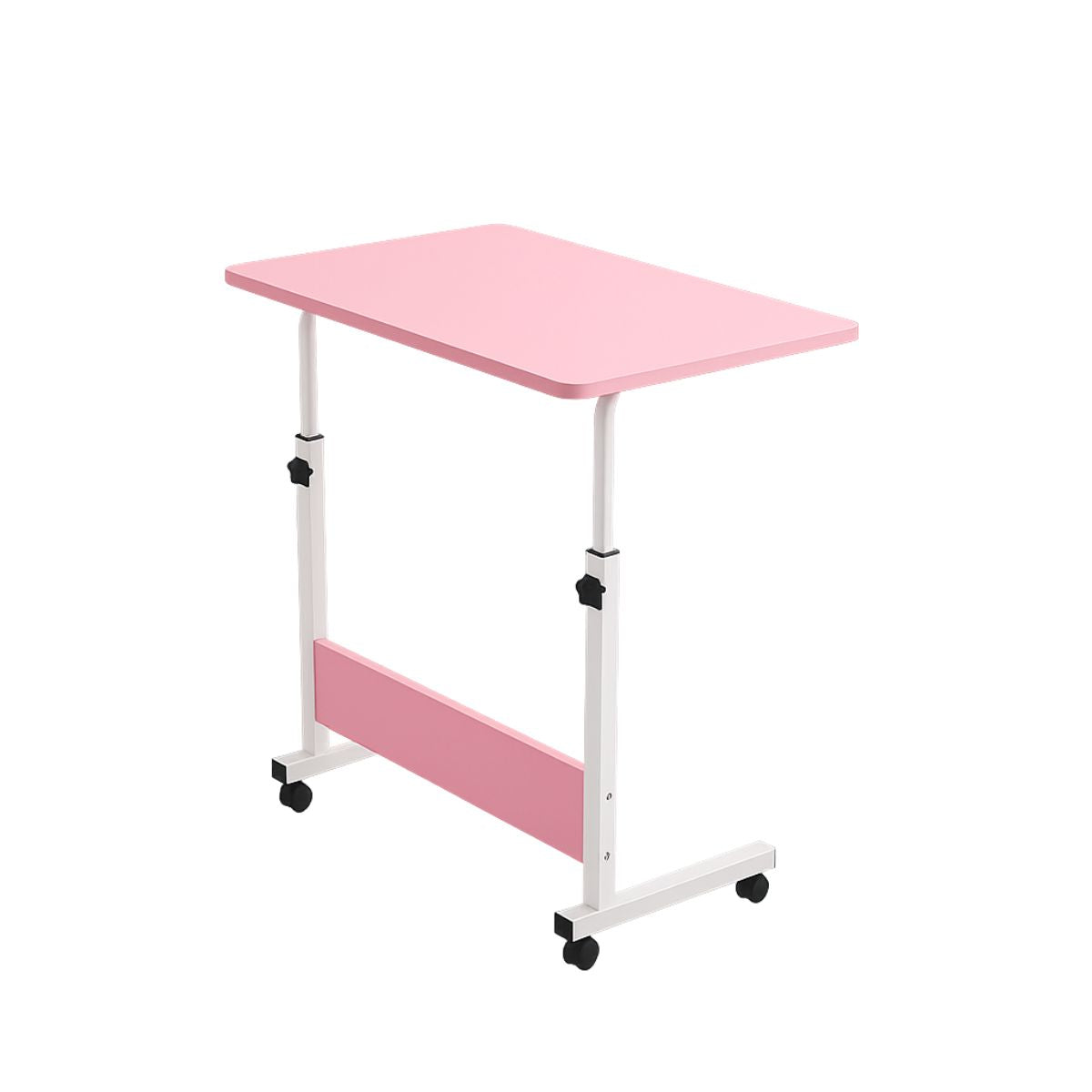 Mesa Notebook Ergonômica Multiuso Altura Regulável Rodinhas Mesa  de Canto Escrivaninha para Cama Sofá Ajustes LuvinCo